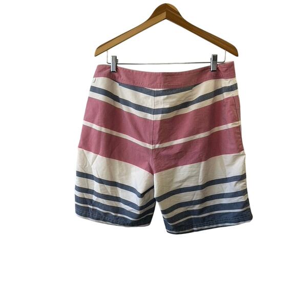 J.Crew Flex Swimwear Stripe 9" SwimSuit Swim Trunks Lined Men's 35 - Picture 2 of 3